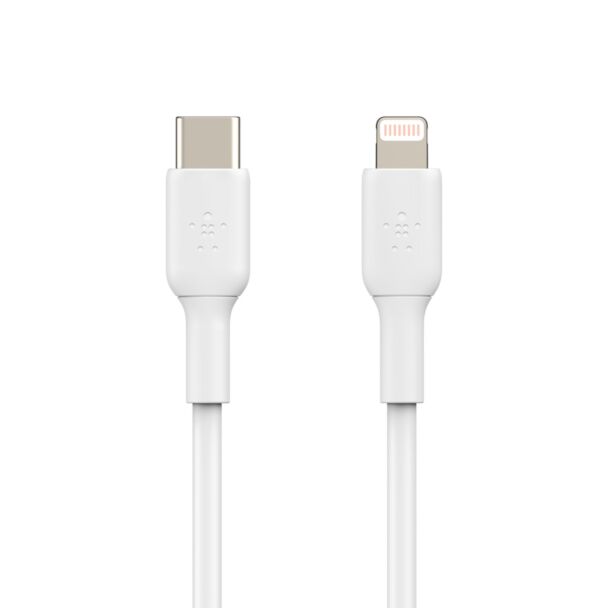 Belkin CAA003bt1MWH BOOST CHARGE USB C Cable to Lightning Cable, 1m - MFi Certified - White