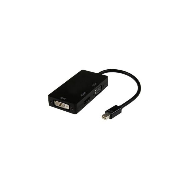 Alogic MDP-VGDVHD-ADP 25cm Mini Display Port to HDMI/VGA/DVI Adapter