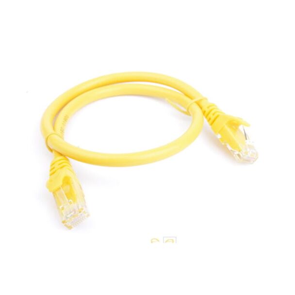 8ware PL6A-0.25YEL Cat 6a UTP Ethernet Cable, Snagless - Yellow 0.25M