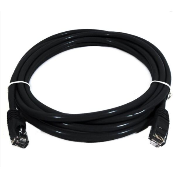 8ware PL6A-0.5BLK Cat 6a UTP Ethernet Cable Snagless 0.5M Black