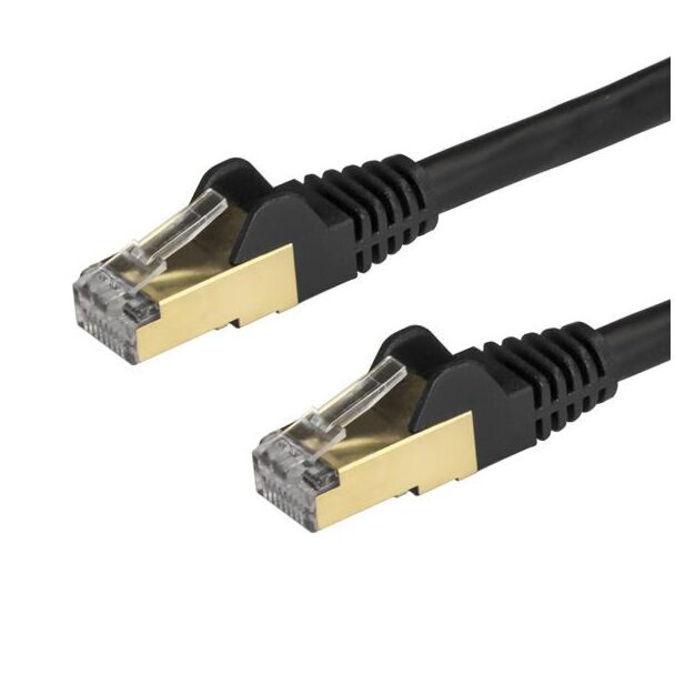 Startech 6ASPAT150CMBK 1.5 m Black CAT6a Cable 