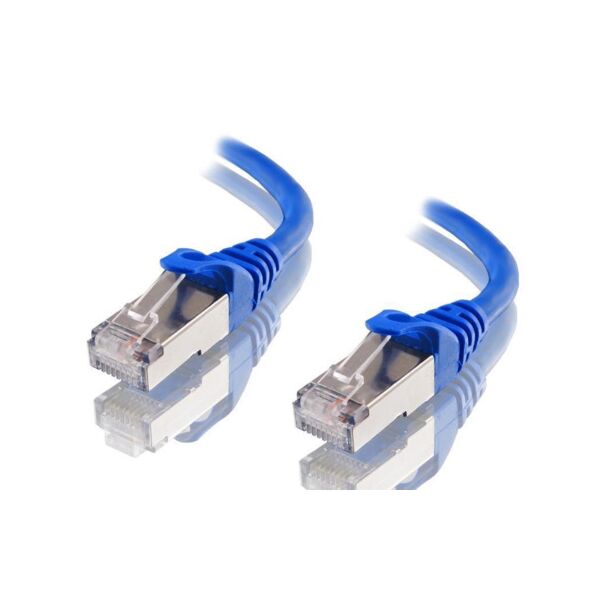 Astrotek AT-RJ45BLUF6A-15M CAT6A Shielded Cable 15m Blue 10GbE RJ45 Ethernet Network LAN S/FTP LSZH Cord 26AWG