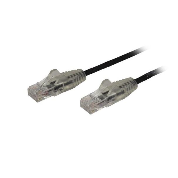 Startech N6PAT150CMBKS 1.5M Cable Black SLIM CAT6 PATCH CORD 