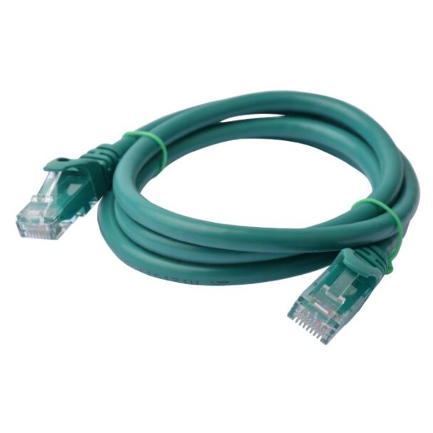 8ware PL6A-1GRN Cat 6a UTP Ethernet Cable, Snagless - 1m Green