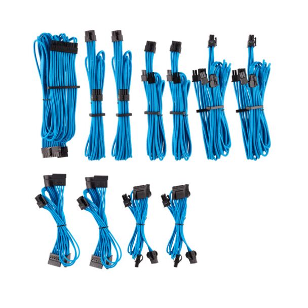 Corsair CP-8920225 BLUE Premium Individually Sleeved DC Cable Pro Kit, Type 4 (Generation 4)