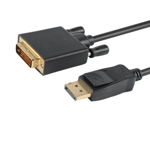 Astrotek AT-DPDVI-2 DisplayPort DP to DVI-D Male to Male Cable 2m 24+1 Gold plated