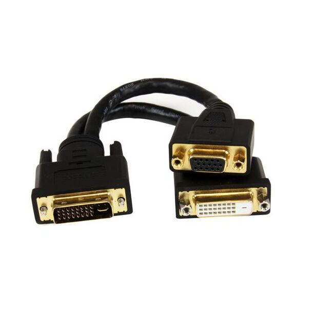 StarTech DVI92030202L 8in DVI-I to DVI-D & VGA Wyse Y-Cable