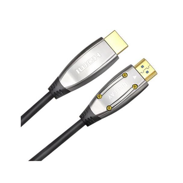 Cruxtec HS8K-20-SV HDMI 2.1 8K Ultra-HD Optical Fiber Male to Male Cable 20m 48 Gbps