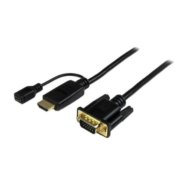 StarTech HD2VGAMM3 3ft HDMI to VGA active converter cable