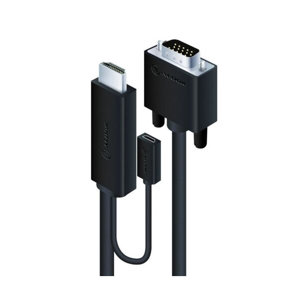 Alogic HDVG-MM-03 3m HDMI to VGA Cable with USB Power