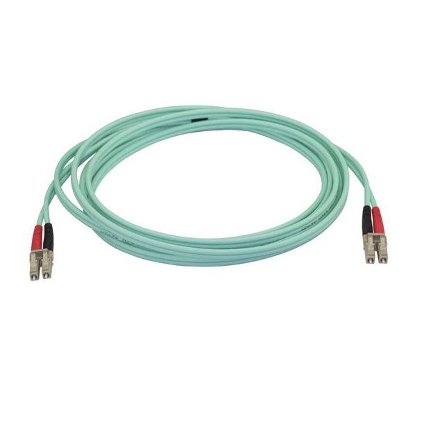 StarTech 450FBLCLC3 3m Aqua MM 50/125 OM4 Fiber Optic Cable