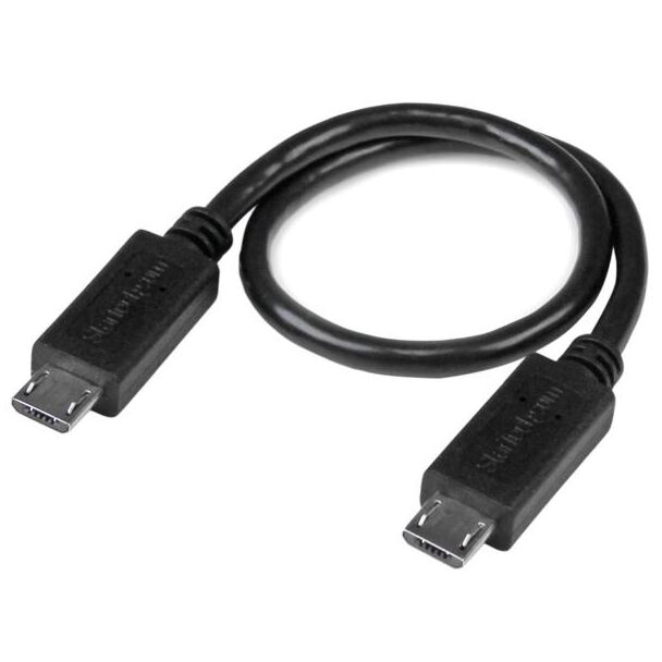 Startech UUUSBOTG8IN 8in Micro USB to Micro USB OTG Cable M/M