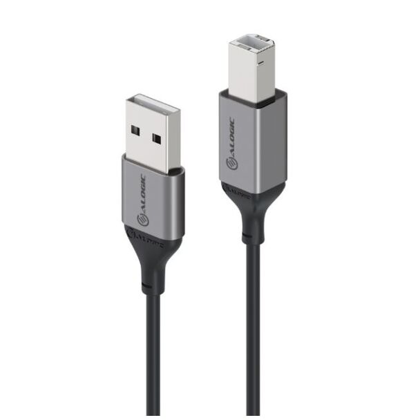 Alogic U25ABRBK 5m Ultra USB2.0 USB-A (Male) to USB-B (Male) Cable