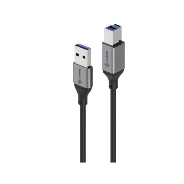 Alogic U32ABRBK 2m Ultra USB3.0 USB-A (Male) to USB-B (Male) Cable