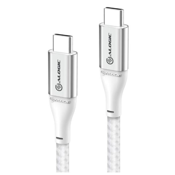 Alogic ULCC2030-SLV Super Ultra USB 2.0 USB-C to USB-C Cable 30cm 5A 480Mbps Silver