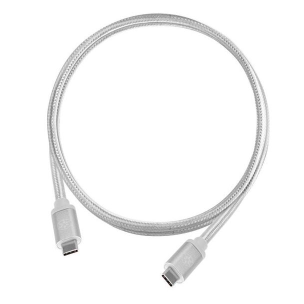 SilverStone CPU06 USB Type-C to Type-C Cable 1m Silver SST-CPU06S-1000