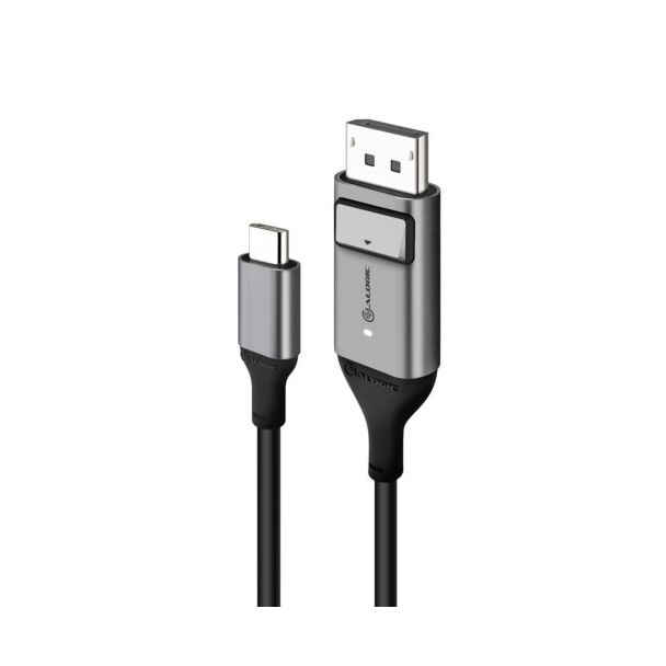 Alogic ULCDP01-SGR 1m Ultra USB-C (Male) to DP (Male) Cable - 4K