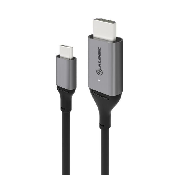 Alogic ULCHD02-SGR Ultra USB-C Male to HDMI Male Cable 4K@60Hz Space Grey 2m