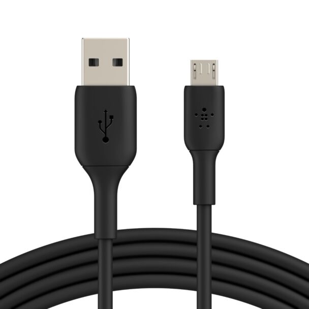 BELKIN CAB005BT1MBK 1M MICRO USB TO USB-A CHARGE/SYNC CABLE, BLK, 2 YR WTY