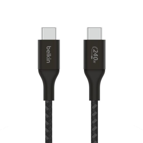 Belkin CAB015bt1Mbk BoostCharge 240W 1m USB-C to USB-C Cable Black