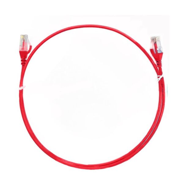 8Ware CAT6THINRD-025 CAT6 Ultra Thin Slim Cable 0.25m / 25cm - Red