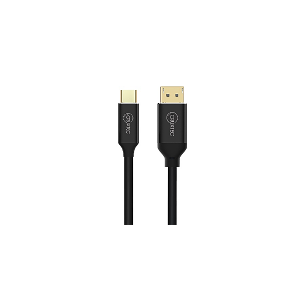 Cruxtec CD8K-01-BK USB-C Male to Displayport V1.4 Male Cable 1m Black -8K/60Hz 4K/120Hz