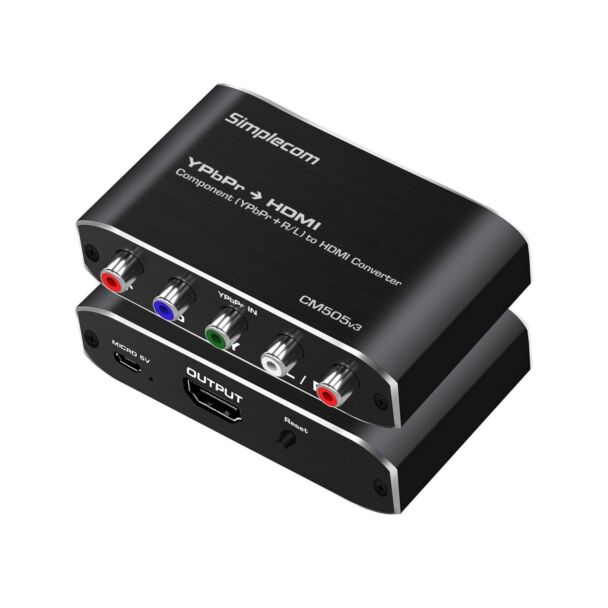 Simplecom CM505v3 Component (YPbPr + Stereo R/L) to HDMI Converter FHD 1080p