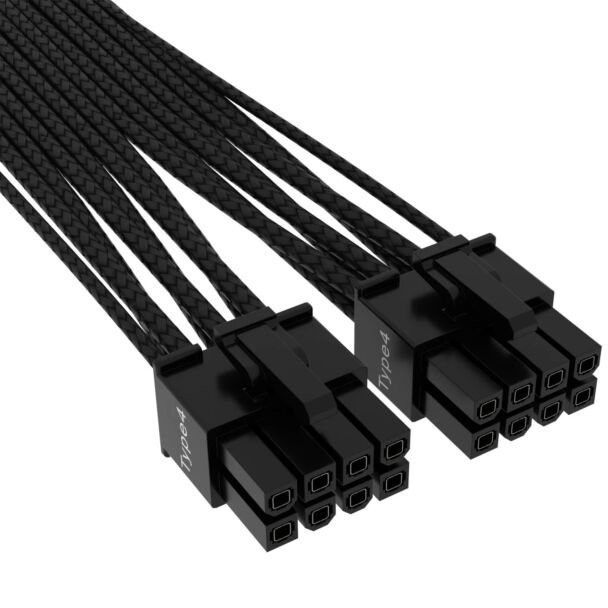 Corsair CP-8920331 Premium Sleeved 12+4pin PCIe 5.0 12VHPWR 600W Cable - Black