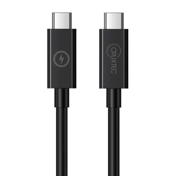 Cruxtec CTC-2HW-2MBK 2m USB-C to USB-C Cable for Syncing & Charging ( 240W )