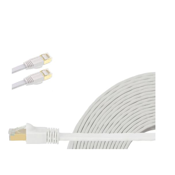 Edimax EA8-200SFW 20m White 40GbE Shielded CAT8 Network Cable