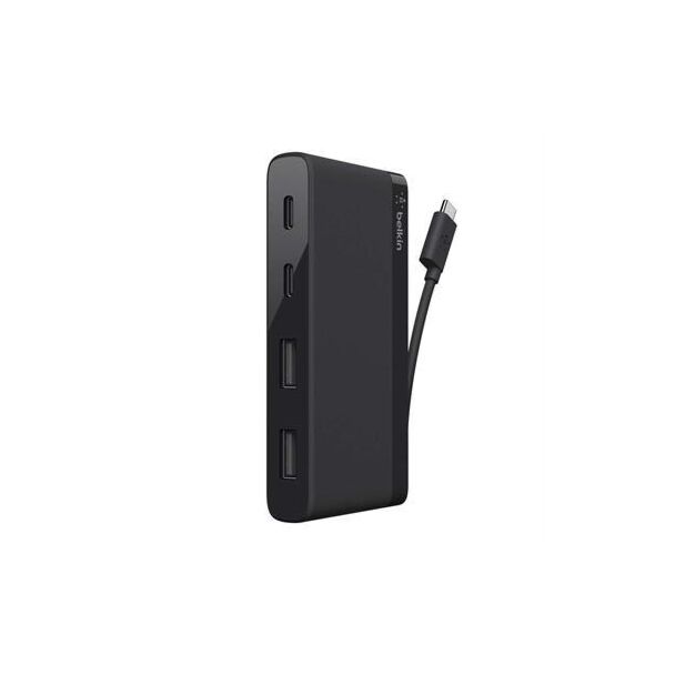 Belkin F4U090btBLK 4-Port USB-C Mini Hub