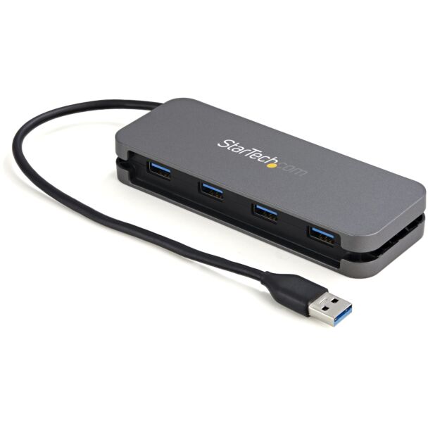 StarTech HB30AM4AB 4 Port USB 3.0 Hub 5Gbps 4A with 28cm Cable