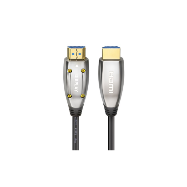 Cruxtec HS8K-50-SV HDMI 2.1 8K Ultra-HD (UHD) Active Optical fiber Male to Male Cable 50m 48Gbps Silvery