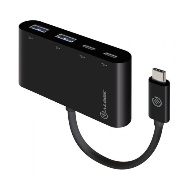 Alogic UCH2C2A USB-C SuperSpeed Combo Hub with 2 Port USB-C & 2 Port USB-A