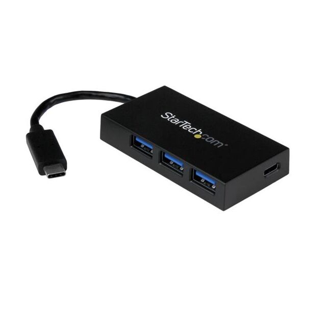 StarTech HB30C3A1CFB 4 Port USB 3.0 Hub - Portable USB-C Hub