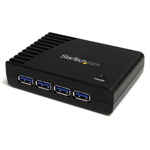 StarTech ST4300USB3 4 PORT BLACK SUPERSPEED USB 3.0 HUB