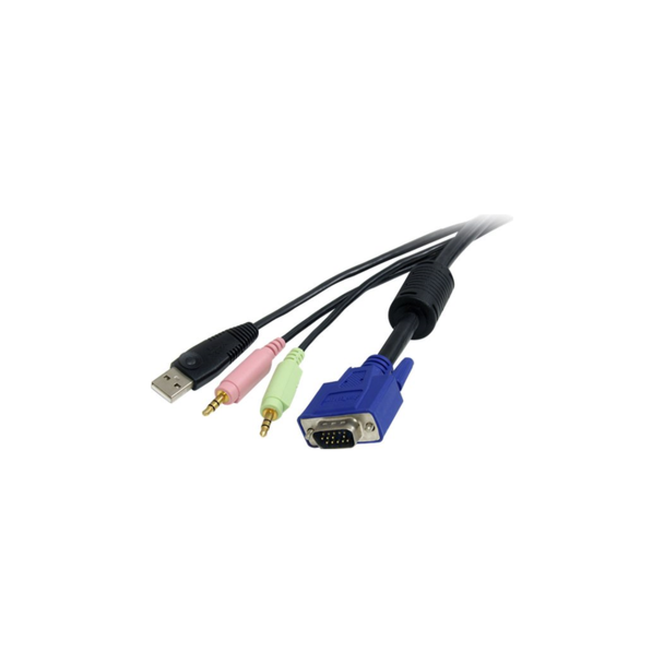 StarTech USBVGA4N1A6 1.5m 4-in-1 USB VGA KVM Switch Cable