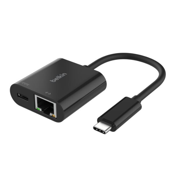 Belkin INC019BTBK USB-C to Ethernet + Charge Adapter 100W