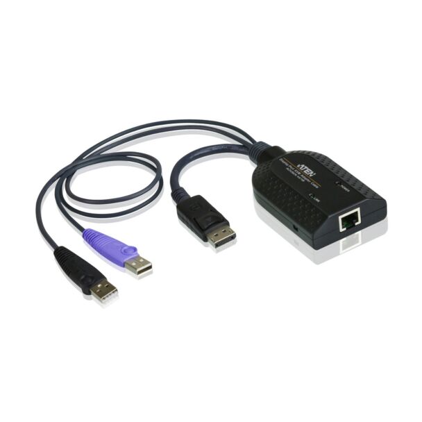 ATEN KA7169-AX DISPLAYPORT USB VIRTUAL MEDIA KVM ADAPTER CABLE WITH SMART CARD READER 2YR