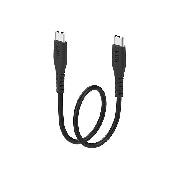 Klik KCC02BK 25cm USB-C Male to USB-C Male USB 2.0 Cable