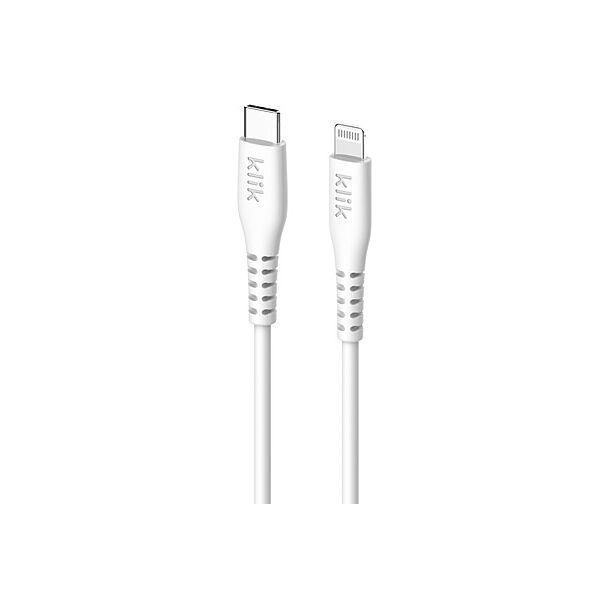 Klik KCLN12WH 1.2m USB-C to Apple Lightning MFi Cable - White