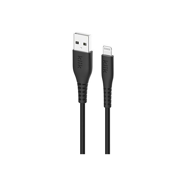 Klik KUL12BK 1.2m Apple Lightning to USB MFi Cable - Black