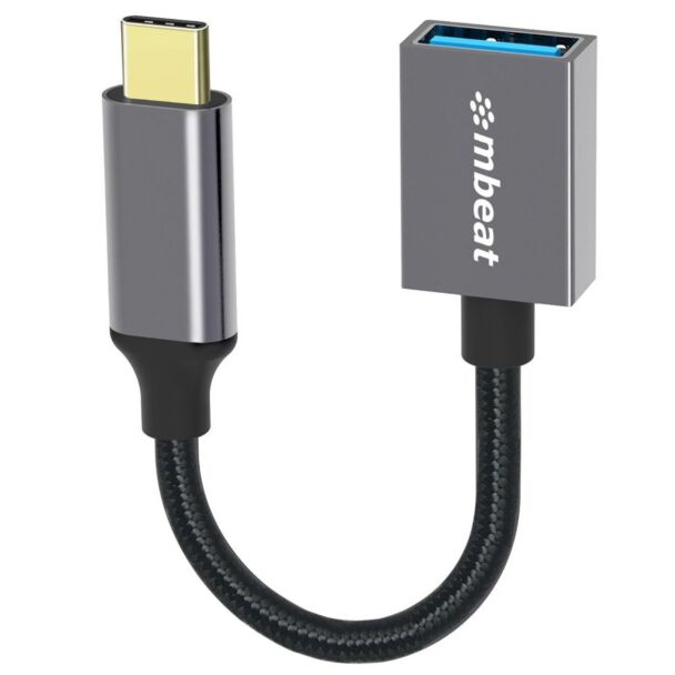 mBeat MB-XAD-CU30 Tough Link USB-C to USB 3.0 Adapter with Cable - Space Grey