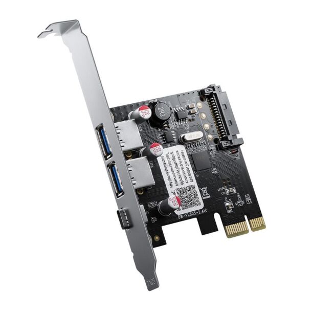 ORICO ORICO-PNU-2A1C-BK PNU-2A1C-BK 3 Port USB 3.0 and Type-C PCI-E Expansion Card