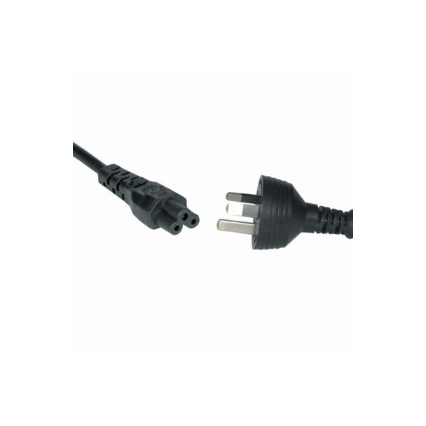 Generic PS4120 3Pin Mains Plug To IEC C5 (Clover Leaf) - 1.8M