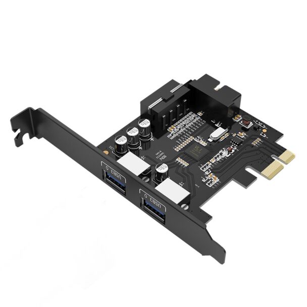 ORICO PVU3-2O2I 2 Port USB3.0 PCI-E Expansion Card with 1 * 19 Pin Slot