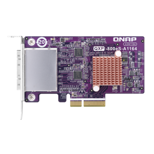 Qnap QXP-800eS-A1164 2-Port SFF-8088 SATA III Host Bus Adapter for Qnap NAS Arrays