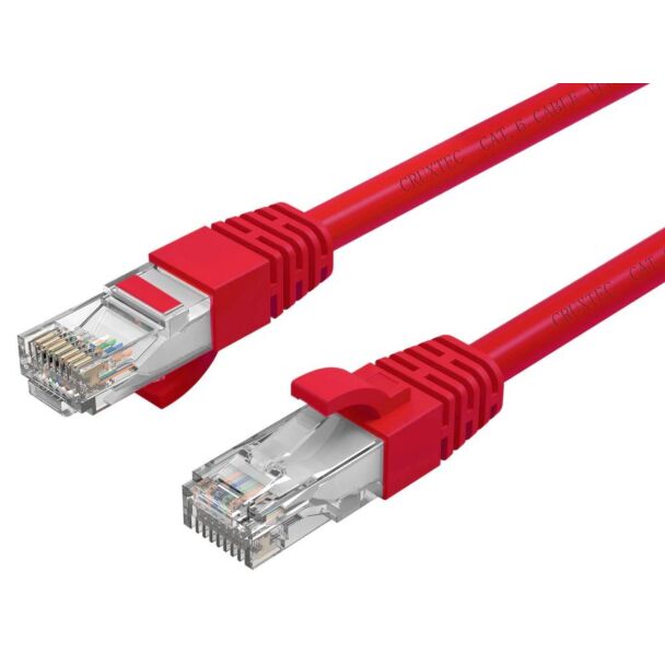 Cruxtec RC6-010-RD CAT6 10GbE Ethernet Cable Red 1m