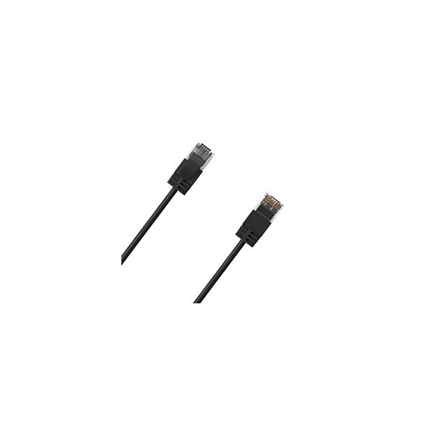 Cruxtec RF6A-003-BK Ultra-Thin CAT6A U/UTP Ethernet Cable Black 0.3m