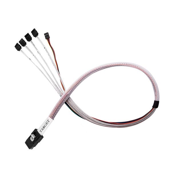 Silverstone SST-CPS03-RE 50cm Mini SAS SFF-8087 to SATA with Sideband Cable